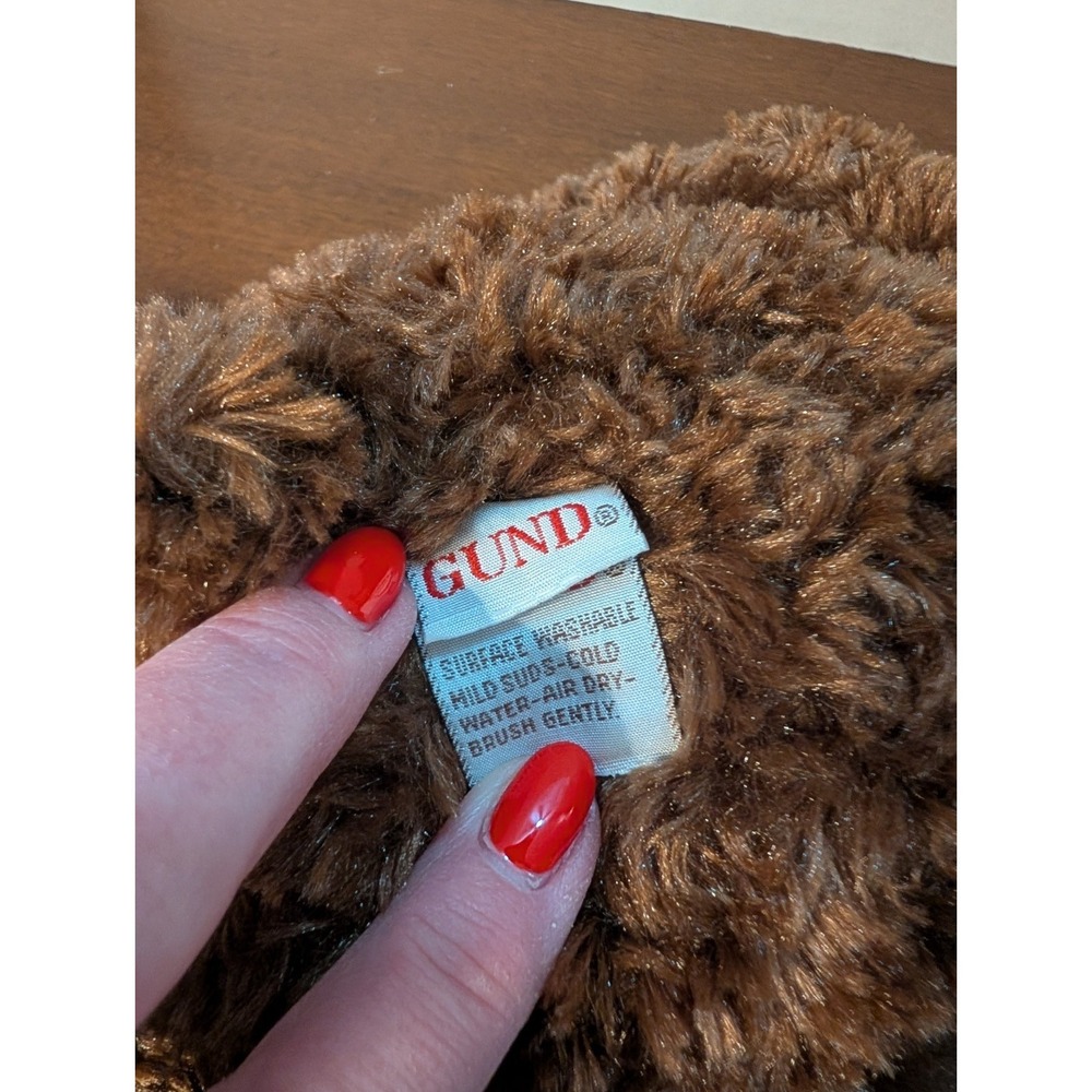 Gund 15130 BROWNIE TEDDY BEAR Plush 11" Soft Brown Stuffed Teddy Bear Toy - Picture 7 of 10